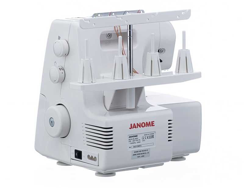 Оверлок Janome ML4952. Год гарантии/Металл/Комплект.