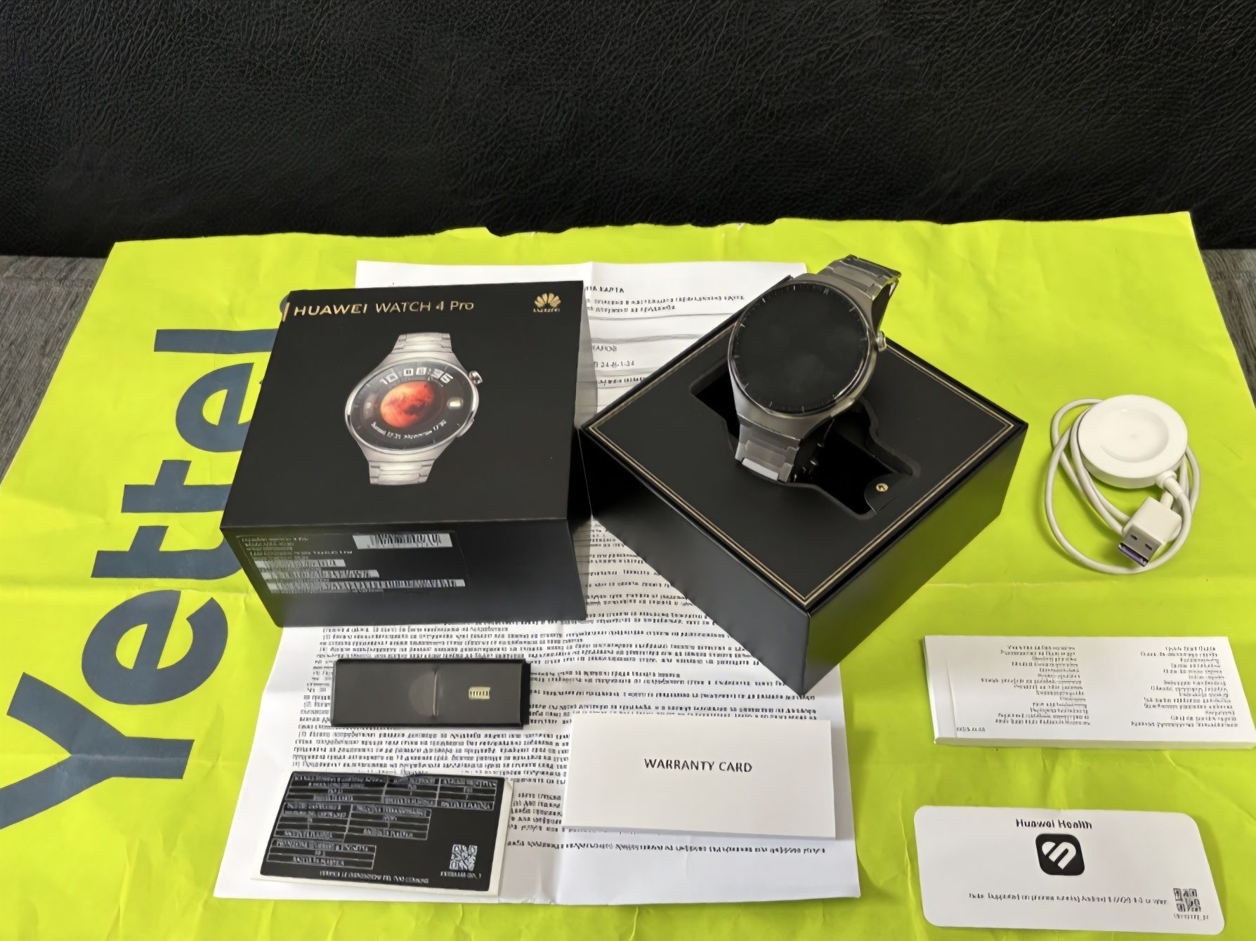 48mm HUAWEI WATCH 4 PRO Yettel Гаранция Август 2025 г. Titanium