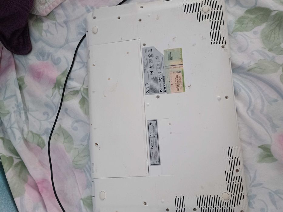 Laptop notebook MSI X410 slim alb functional