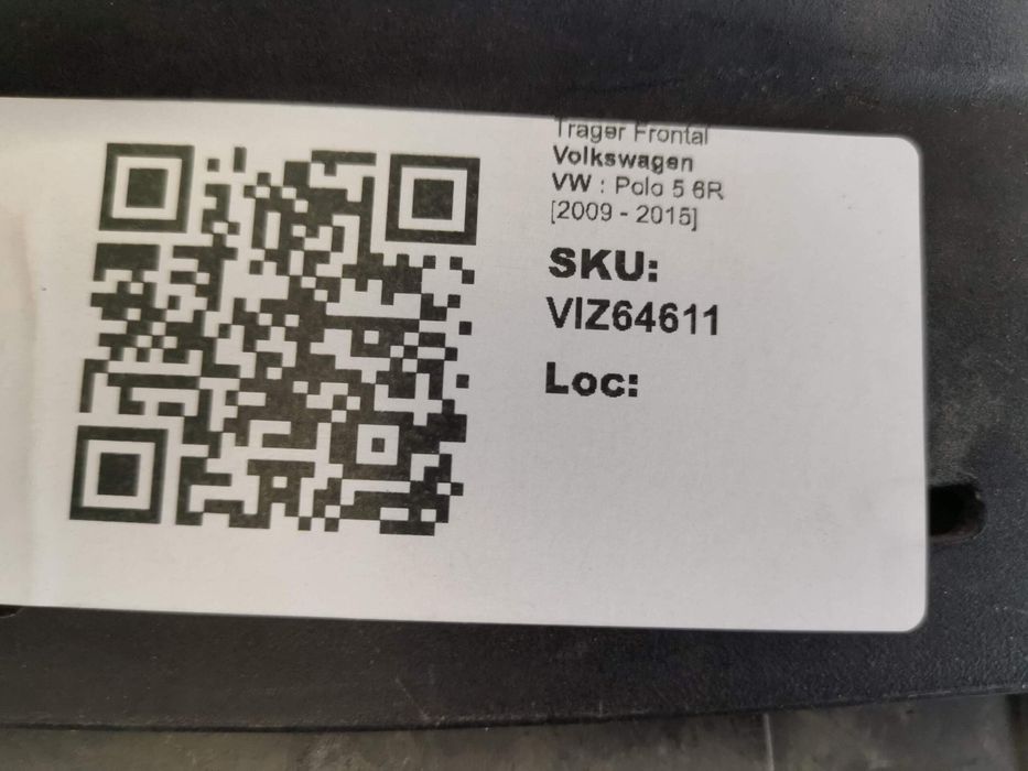 Предна телена рамка Фолксваген / Volkswagen VW Polo 5 6R Оригинална В