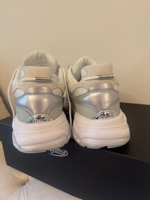 Adidasi Sneakers Versace Mercury Alb Gri