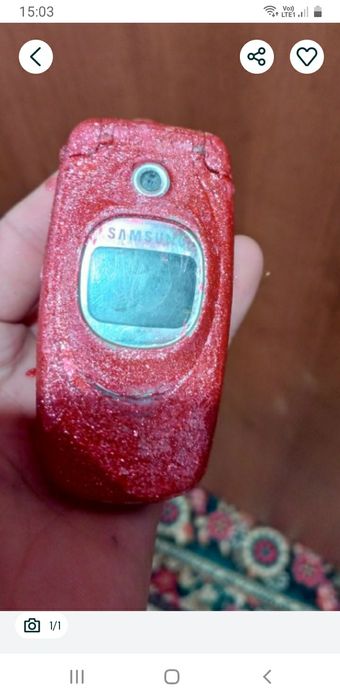 Продам сотовый телефон раскладушка Samsung одна sim-карта ставится