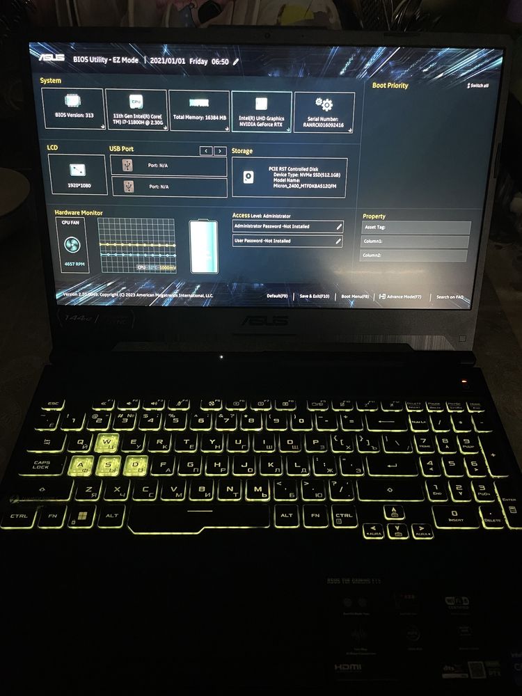 Ноутбук Asus tuf gaming f15