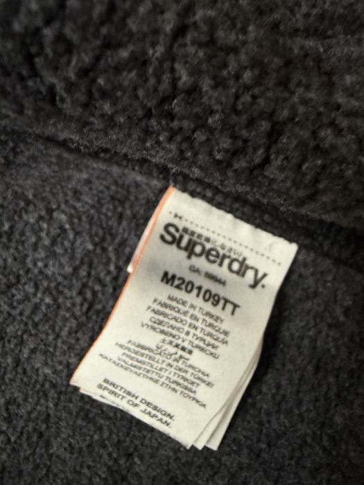 Hanorac SUPERDRY cu Fermoar Negru | Marime M