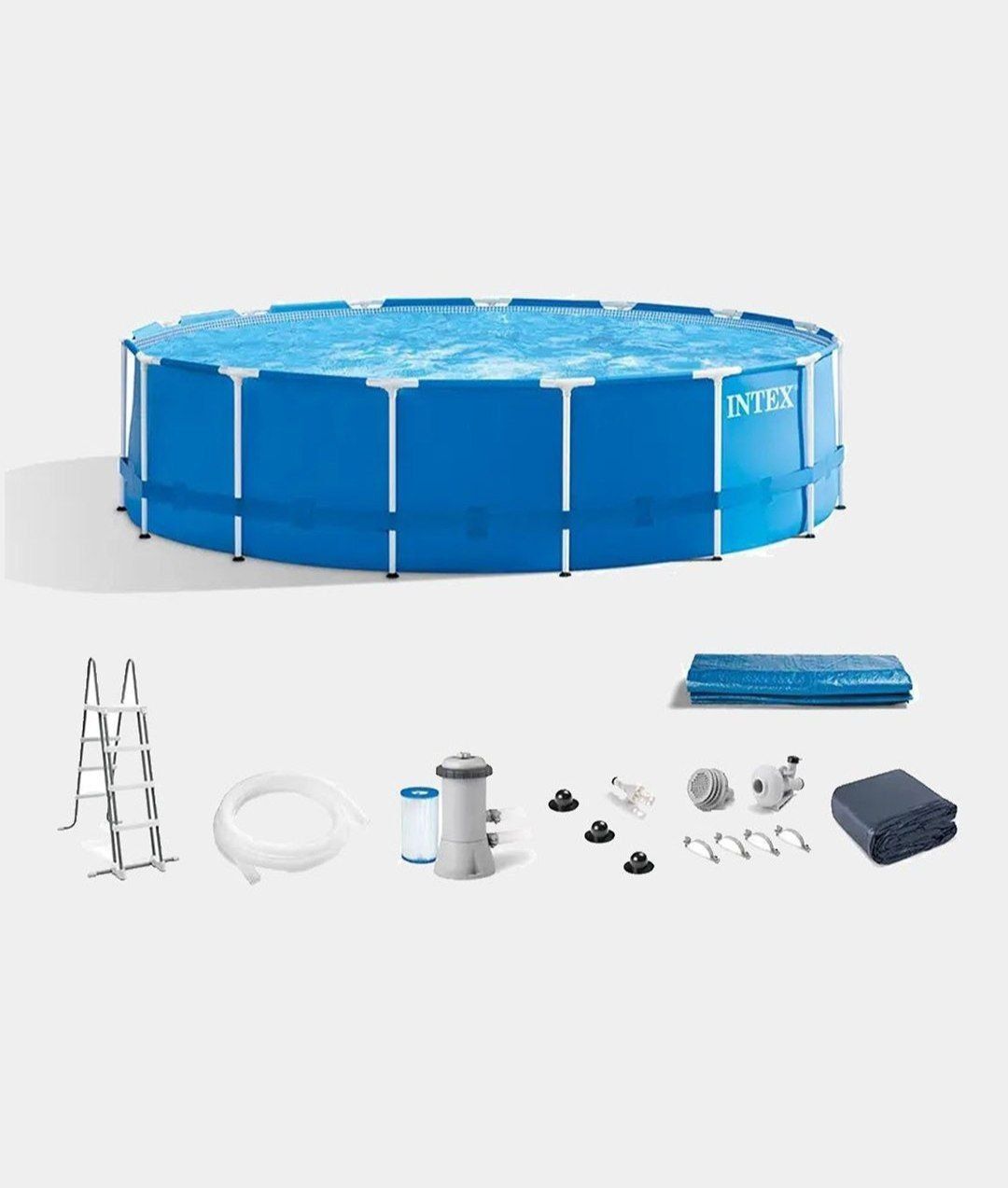 Каркасный бассейн 457×122 INTEX стойка бассейн stoyka basseyn baseyin