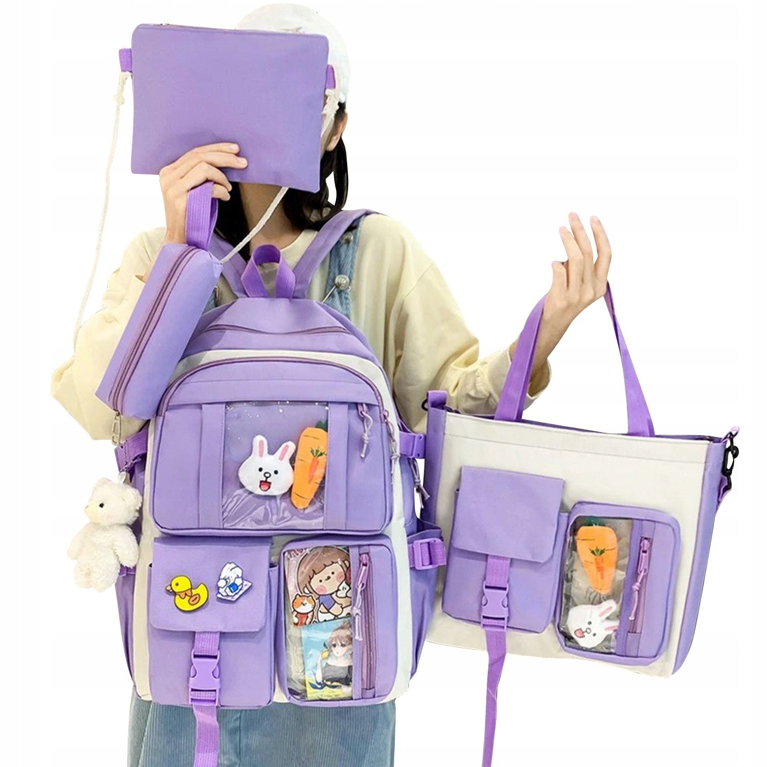 Ghiozdan 4-in-1 pentru Scolari sau Prescolari - (rucsac, geanta de uma