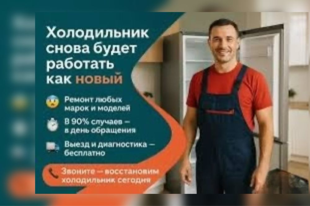 Срочный Ремонт Холодильников Диагностика Заправка Фреон Замена Мотор