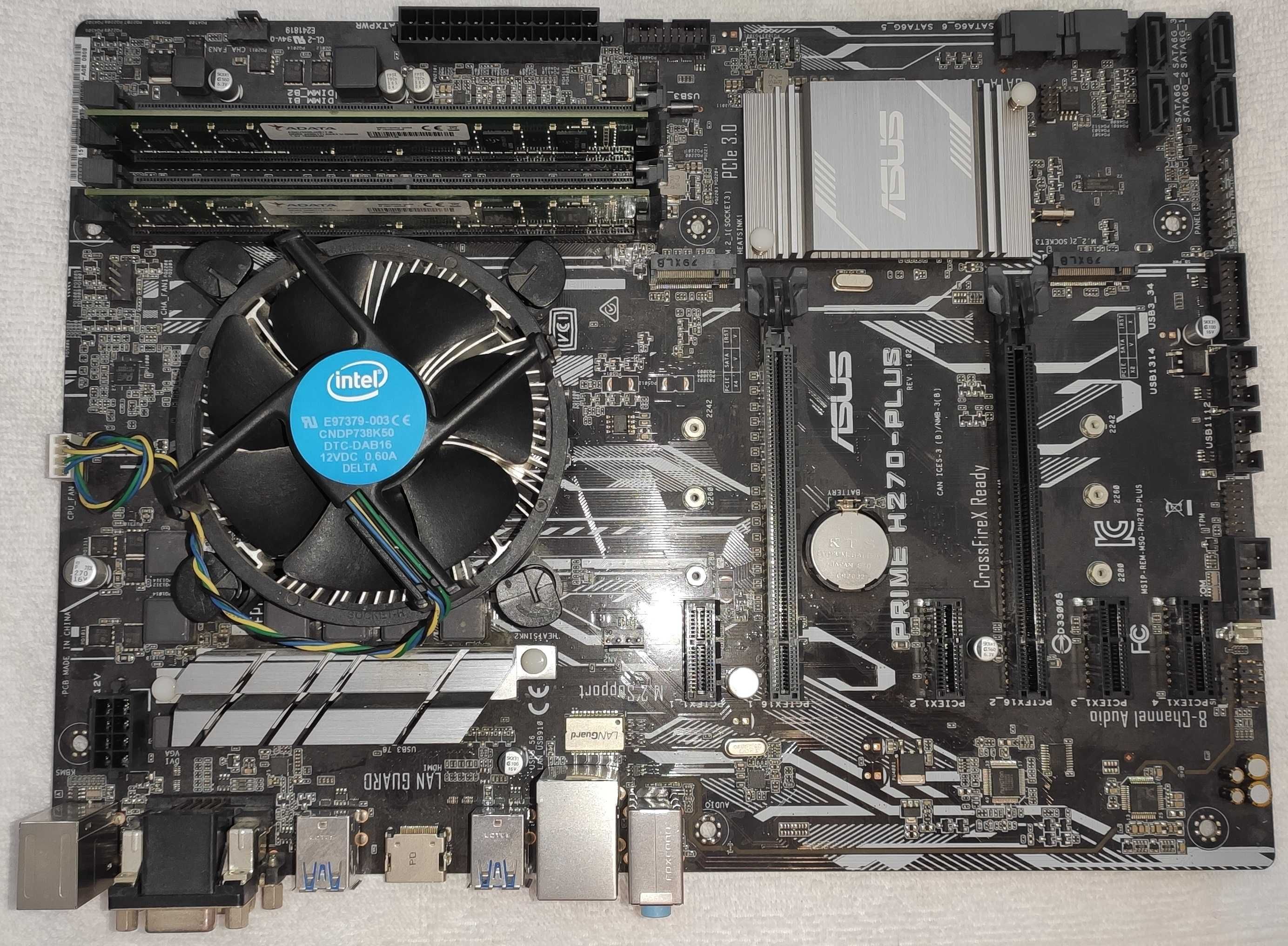 Дънна Платка : ASUS PRIME H270-PLUS/Процесор : CELERON G3930 & Памети.