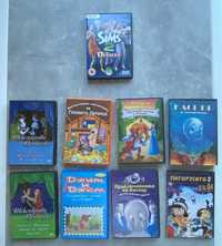 23 детски филмчета и други, игра (pc, dvd). подарък-детски книжки