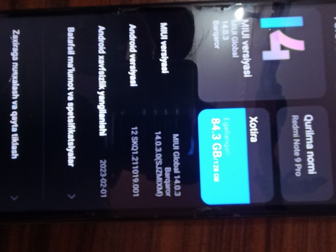 Redmi note 9 pro 128\6+2