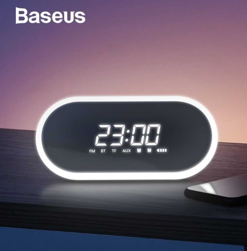 Будильник часы с Колонкой Baseus NGE09-01