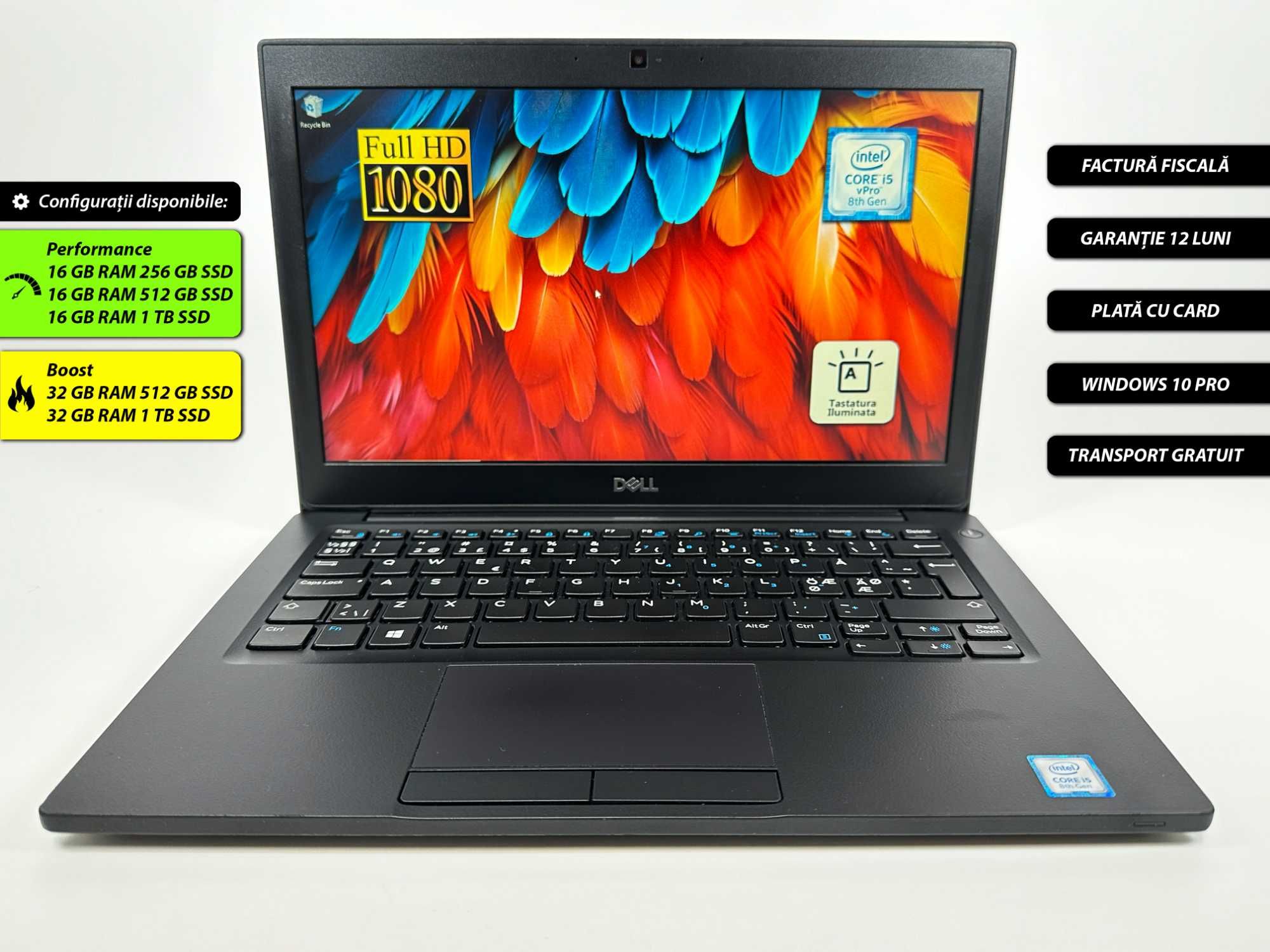 Laptop Dell Latitude i5 Full HD Ca Nou Factura si Garantie 12 luni