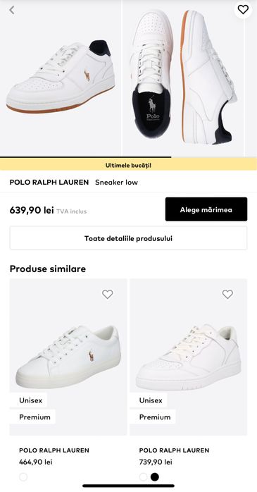 Sneakersi Low,Polo Ralph Lauren,marime 44