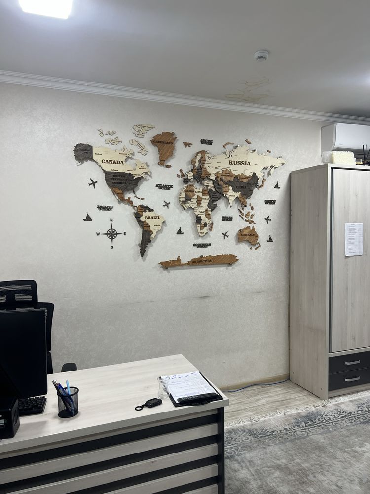 3Д карта мира, 3D Dunyo xarilaralari