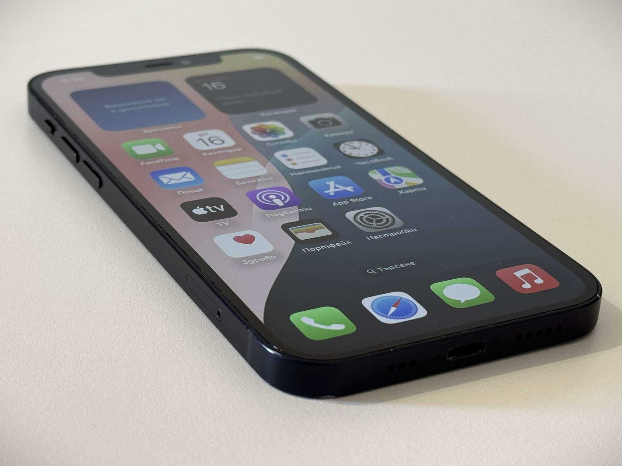 Бартер! iPhone 12 Black (Черен) 91% Батерия.