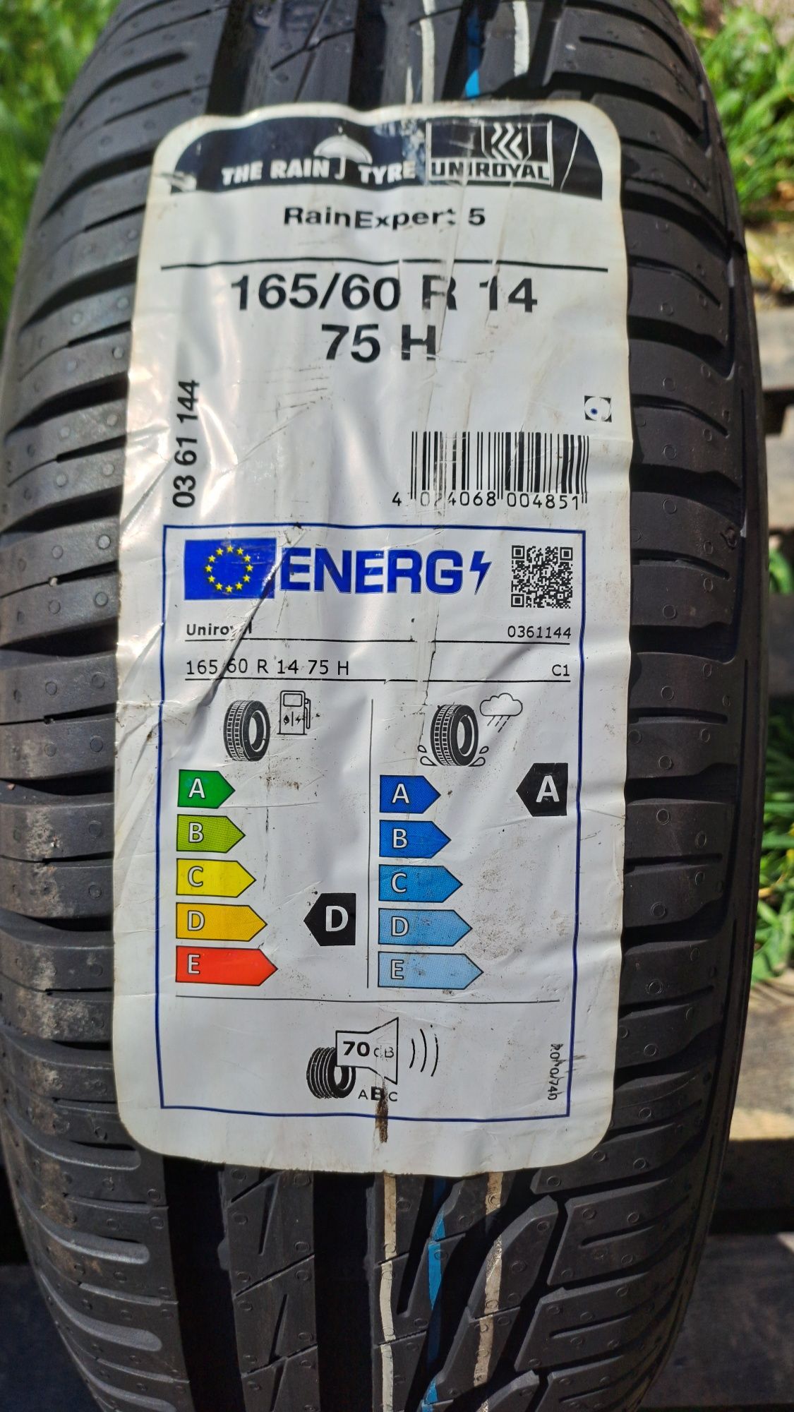 1бр. Нова 165/60/14 Uniroyal Rain Expert 5