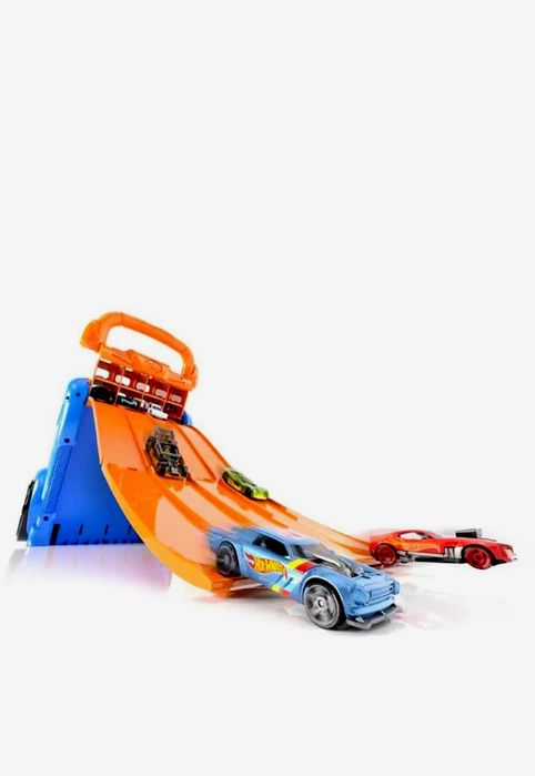 Cutie de Depozitare 2 in 1, Hot Wheels, Launcher and Race,