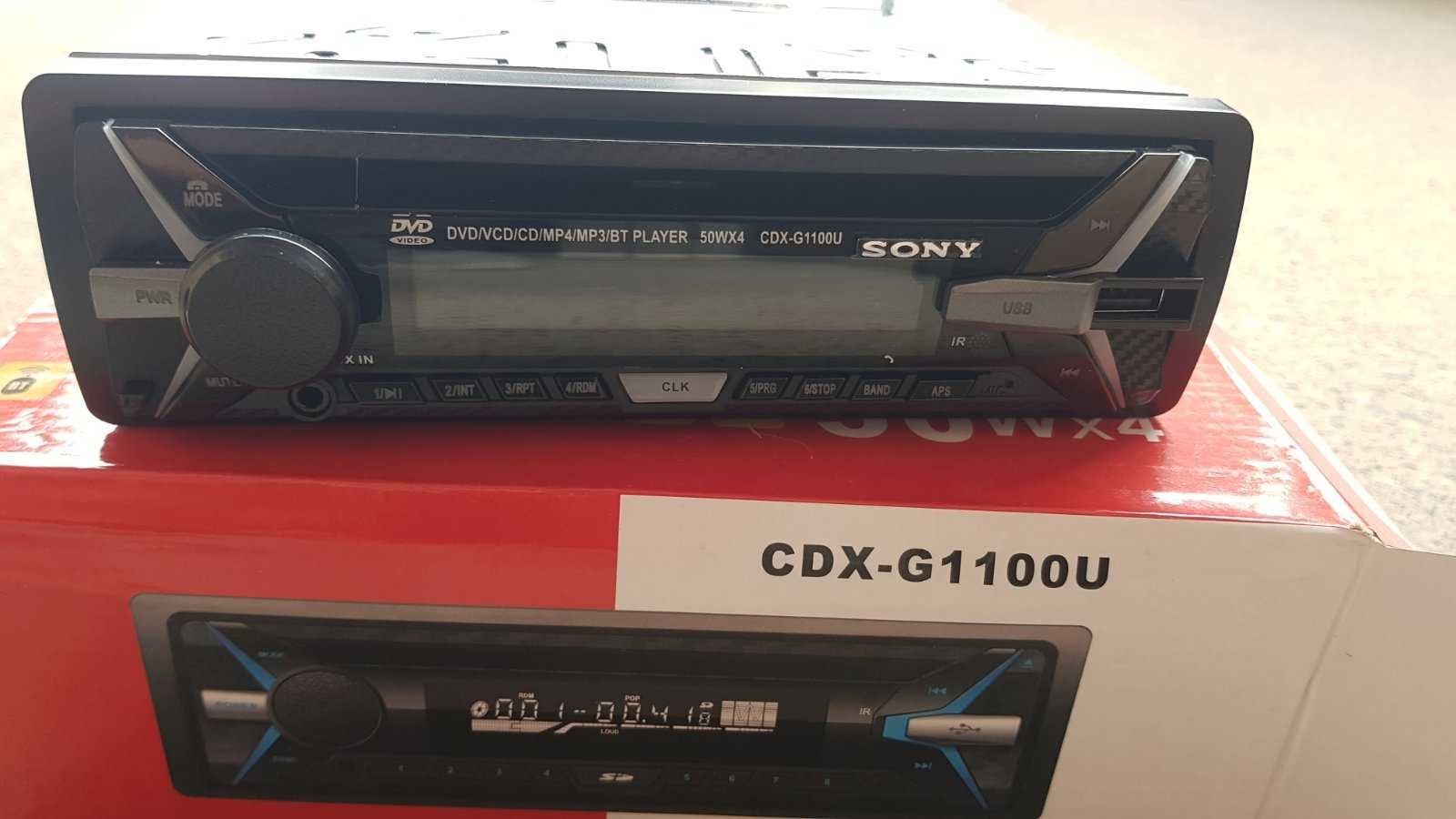 DVD Sony CDX-G1100U Авто радио 1 Din свалящ панел aux/usb/4x52 W