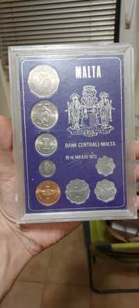Set 8 Monede Malta 1972 Necirculate