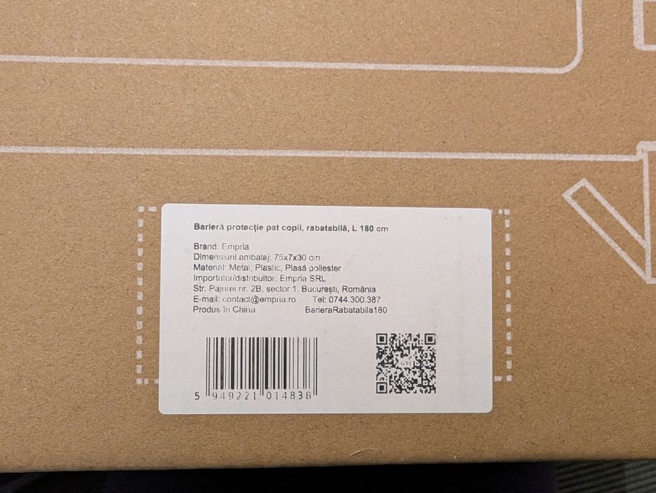 Protecție laterala pat