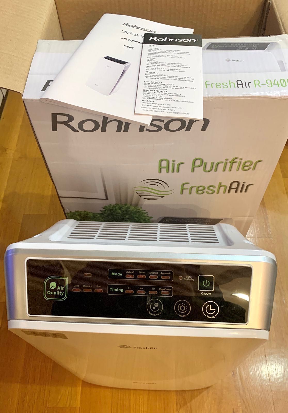 Въздухопречиствател/пречиствател на въздух Rohnson R-9400 Fresh Air