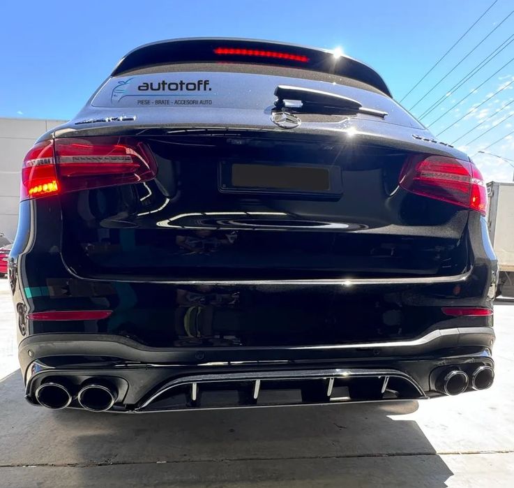Difuzor bara spate Mercedes GLC X253 SUV (2015+) NEW Design Full Black