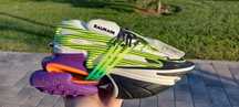 Balmain Unicorn color 4 Multi Green Stripes Sneakers