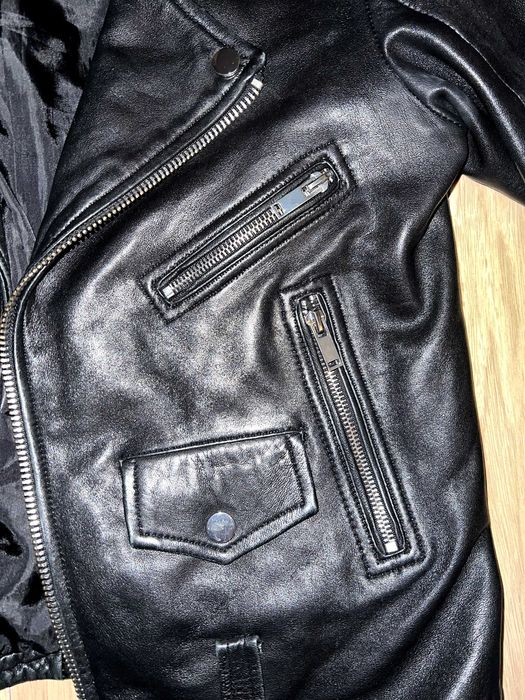 Дамско кожено яке - ZARA. Естествена кожа.