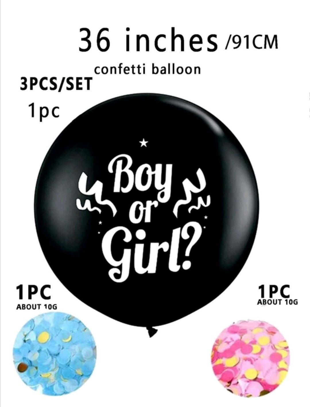 Голям балон Boy or Girl изненадващо разкритие на пола на бебето