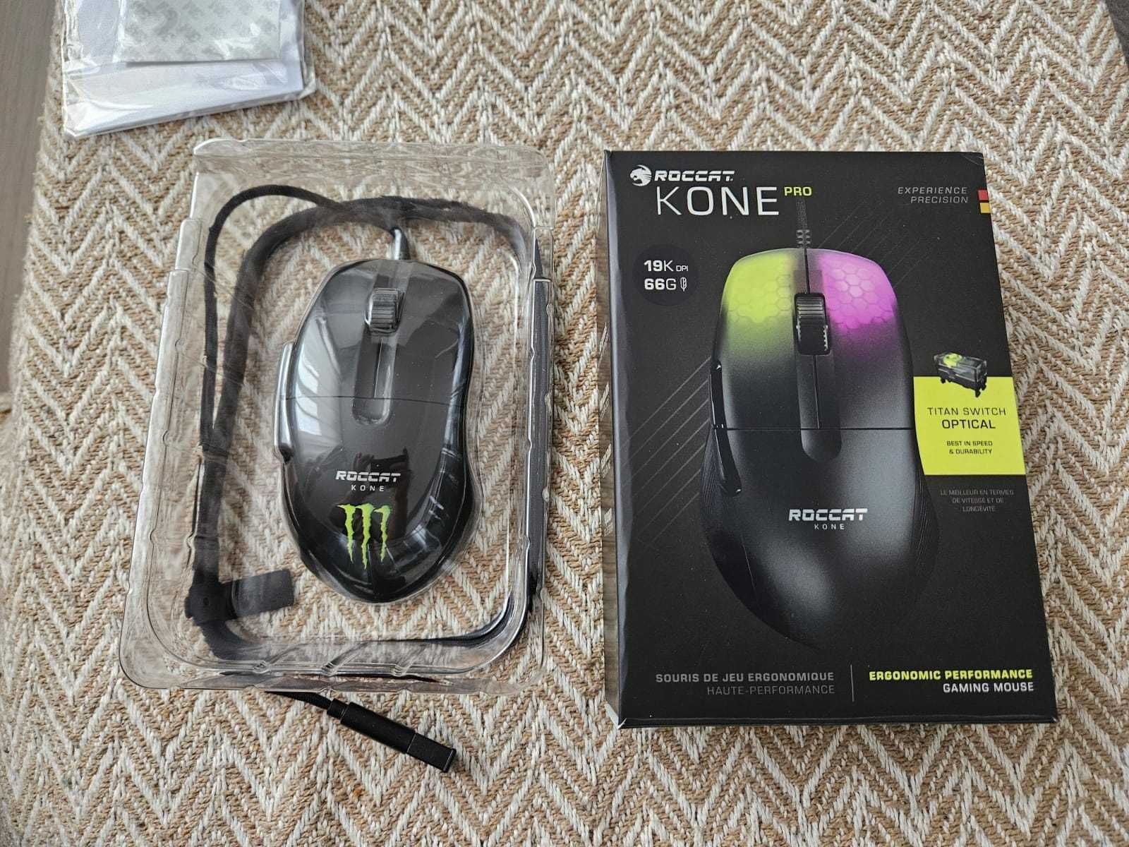 Mouse Gaming ROCCAT Kone Pro ,  19000 dpi - NOU - NEFOLOSIT - CU FIR