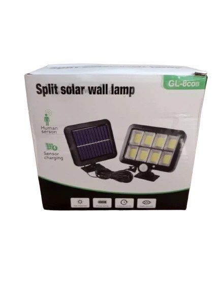 Split solar wall lamp  Раздельный солнечный настенный светильник