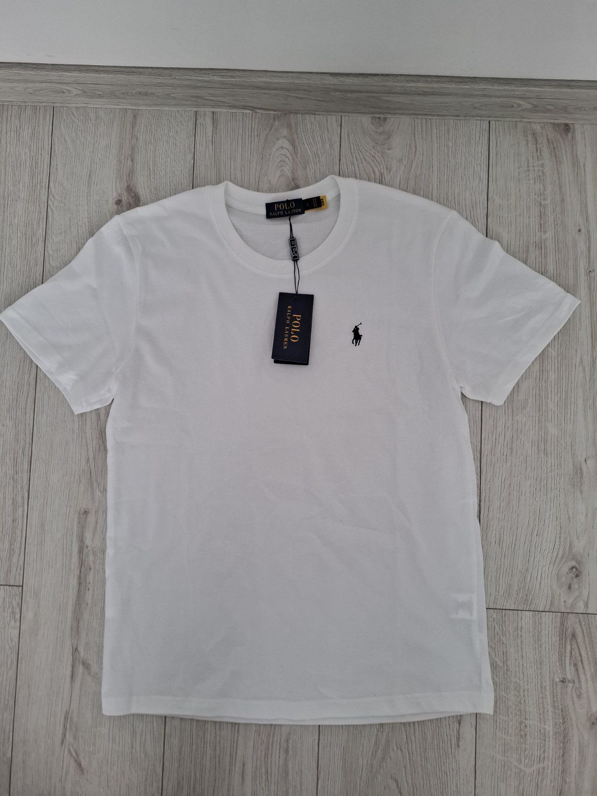 Бяла тениска Polo Ralph Lauren, М-ка