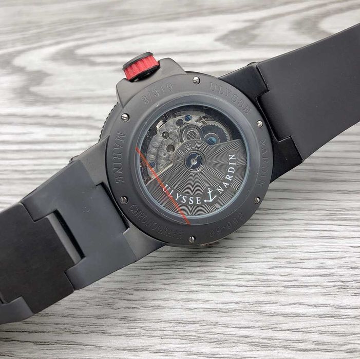 Ceas de bărbați automat Ulysse Nardin Marine Blacktop