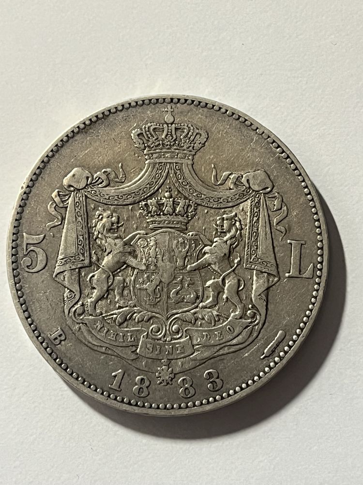 Moneda argint Carol I