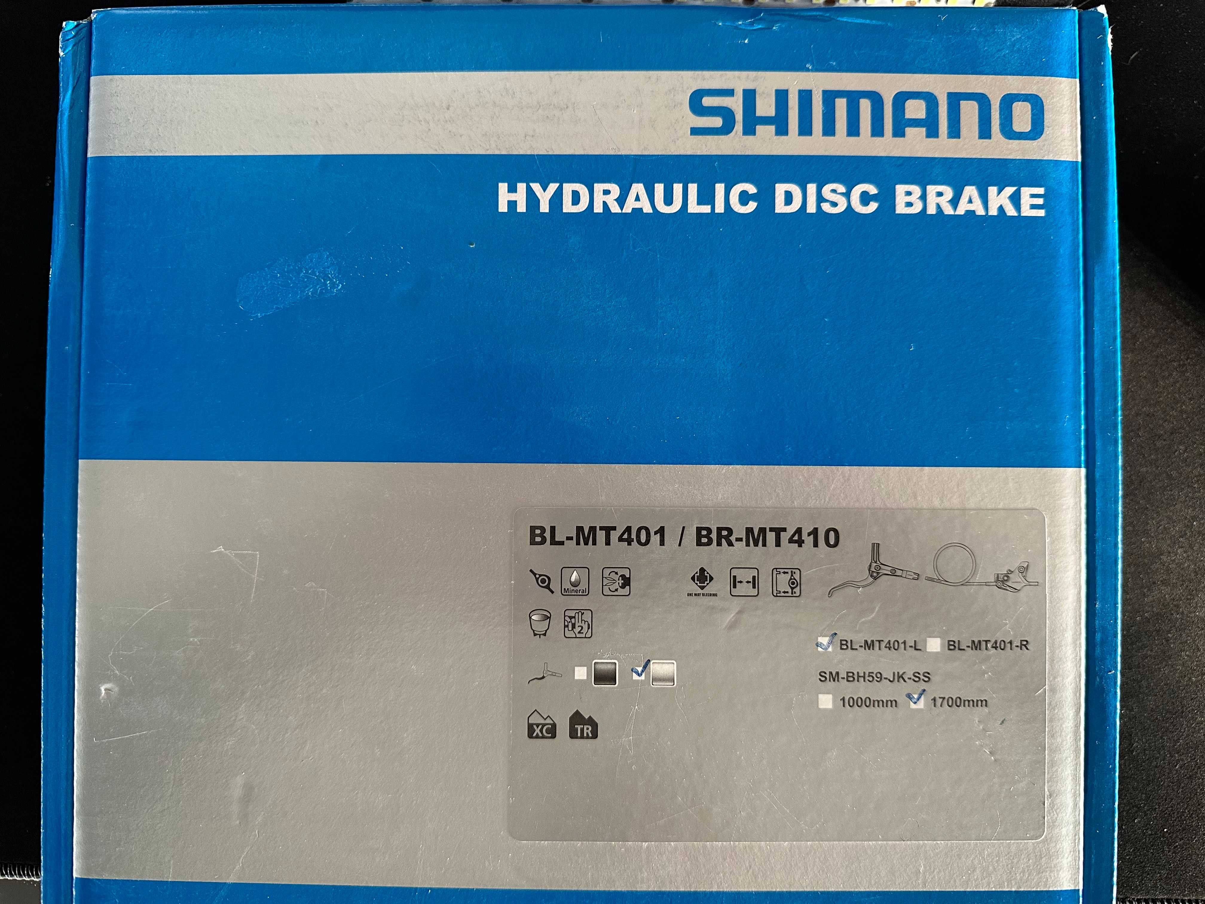Frână disc hidraulica Shimano BL-MT401/BR-MT410 J-kit Spate