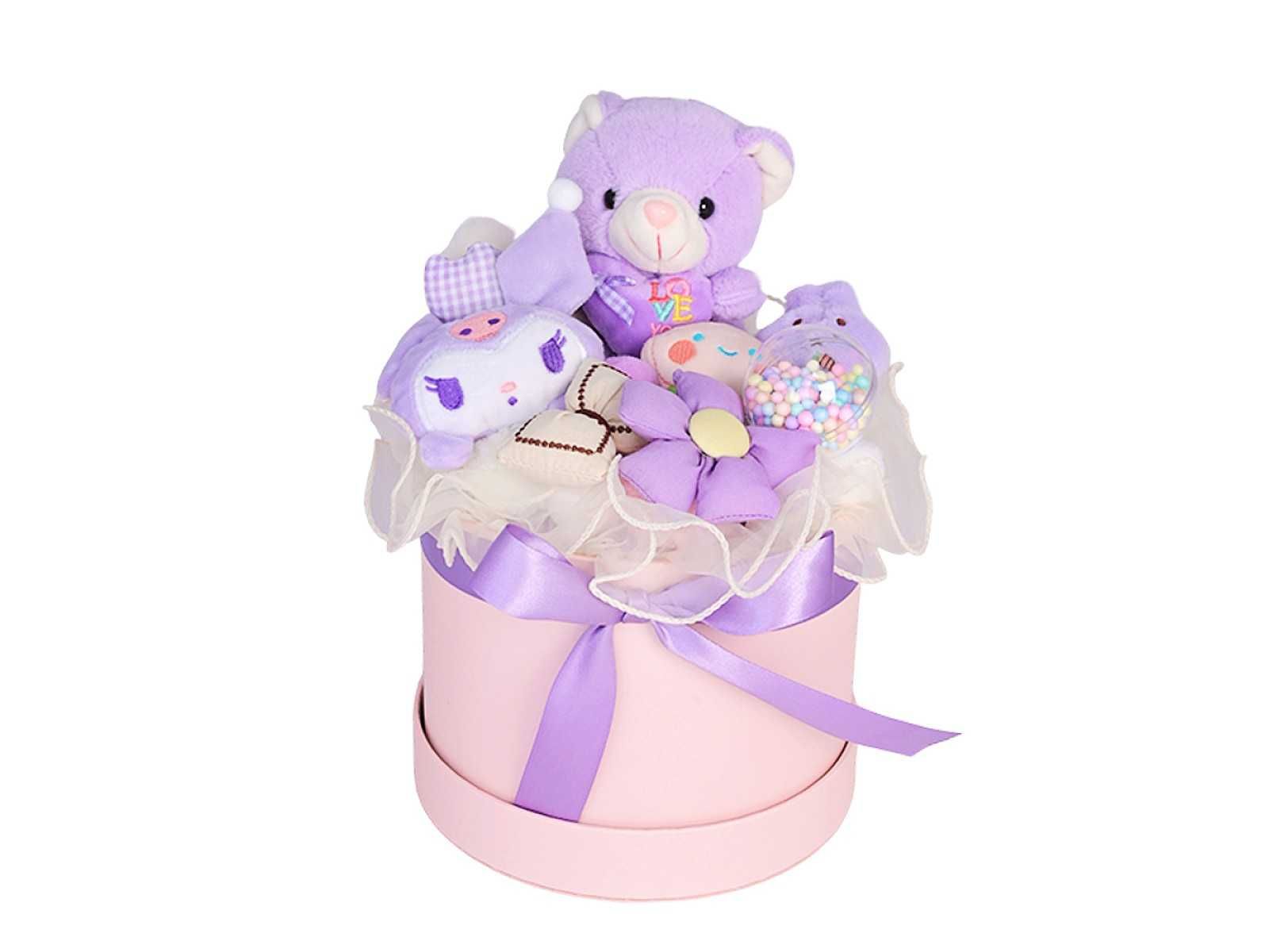 Подаръчна кутия играчки за дете Hello Kitty Kuromi, Плюшено мече