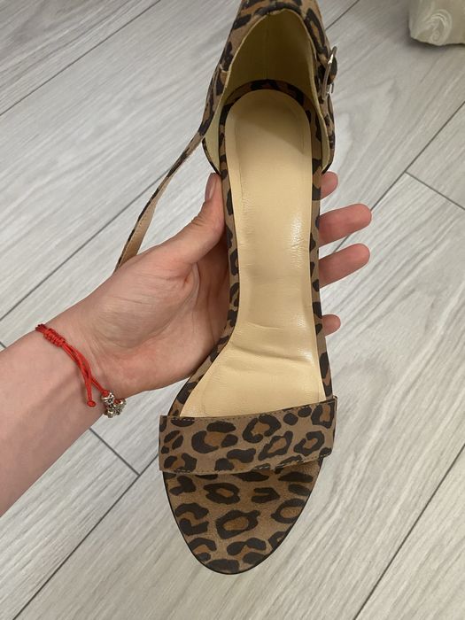 Sandale elegante leopard piele