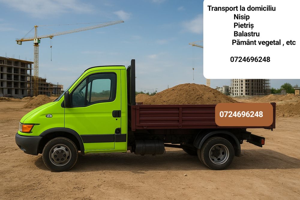 Transport Nisip Pietriș Balastru