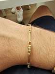 Brățară damă cu bile Aur 14k Gr 4,82 cod unic 653 lungime 20-21 cm