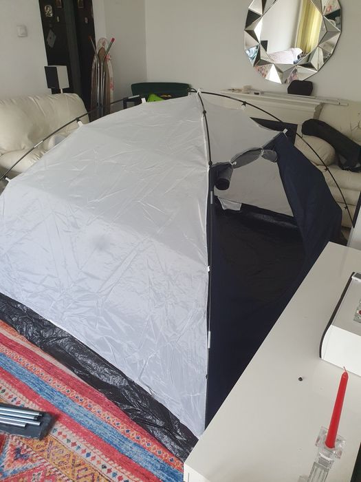 Paravan camping 4 persoane 200X220 prelată suplimentară anti UV