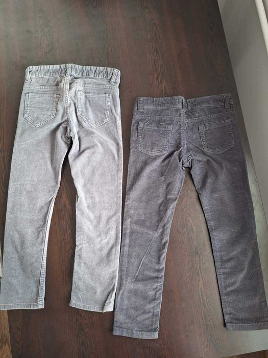 Детски Джинси-черен/сив цвят. 4-5 г. ПОДАРЪК-Дебела Жилетка