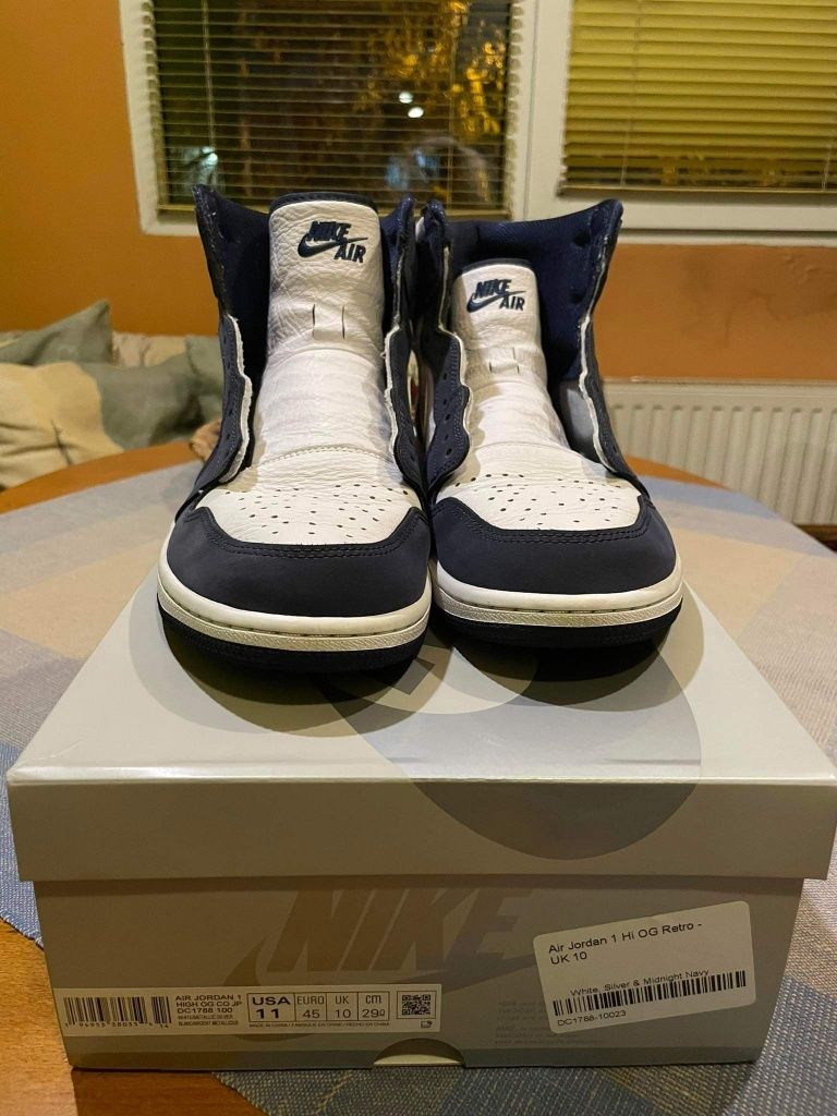 Nike Air Jordan 1 Retro High COJP Midnight Navy - 45 номер