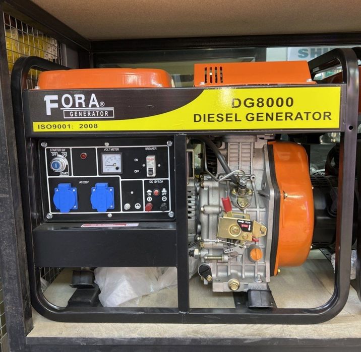 Генератор дизель FORA DG-800 7кВт/220V откритый тип
