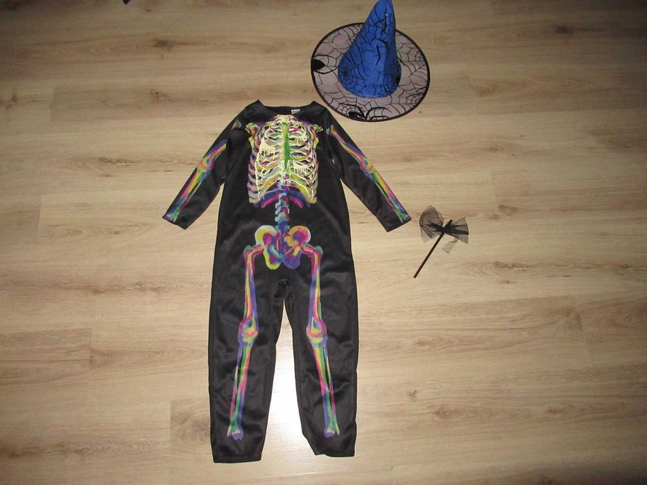 ХЕЛОУИН костюм/гащеризон с шапка---110 номер