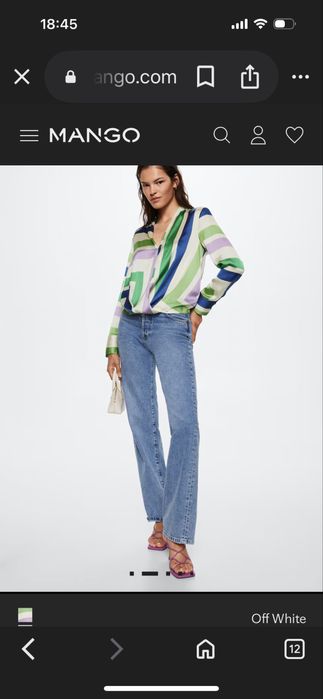 Сатенена блуза на Mango