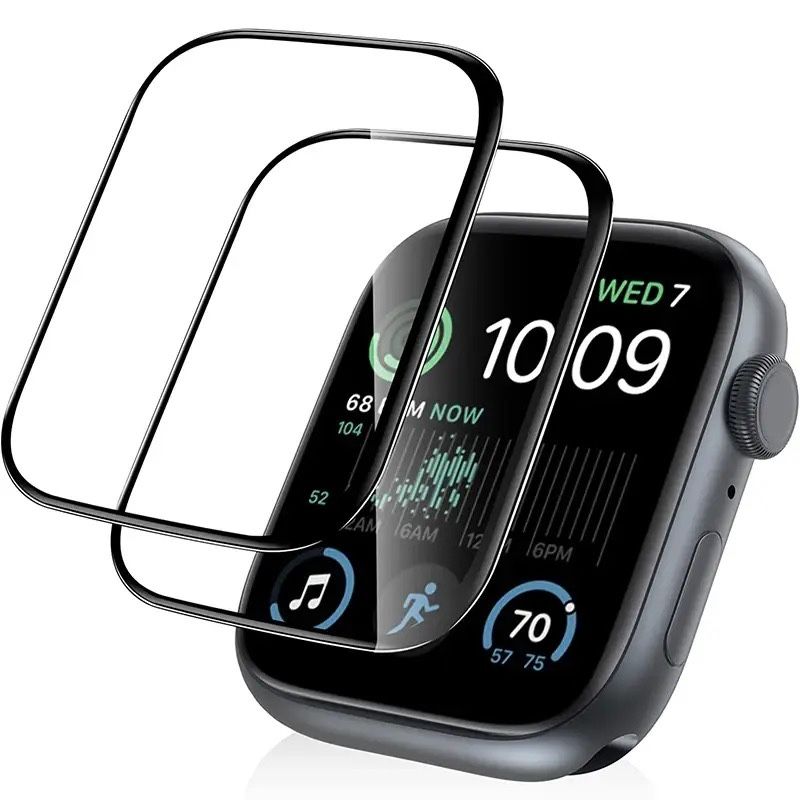 Folie Plexi Glass Curbata 3D Margine Neagra Ceas Apple Watch