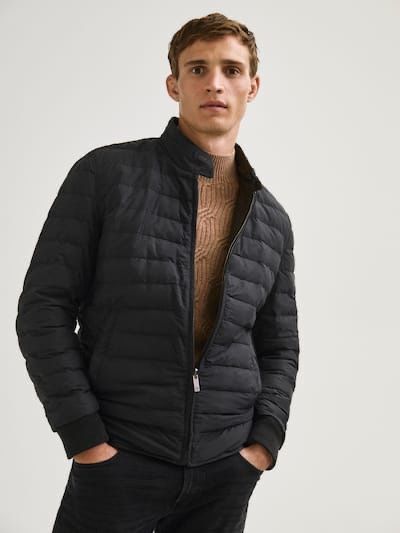 Geaca din piele Massimo Dutti, reversibila