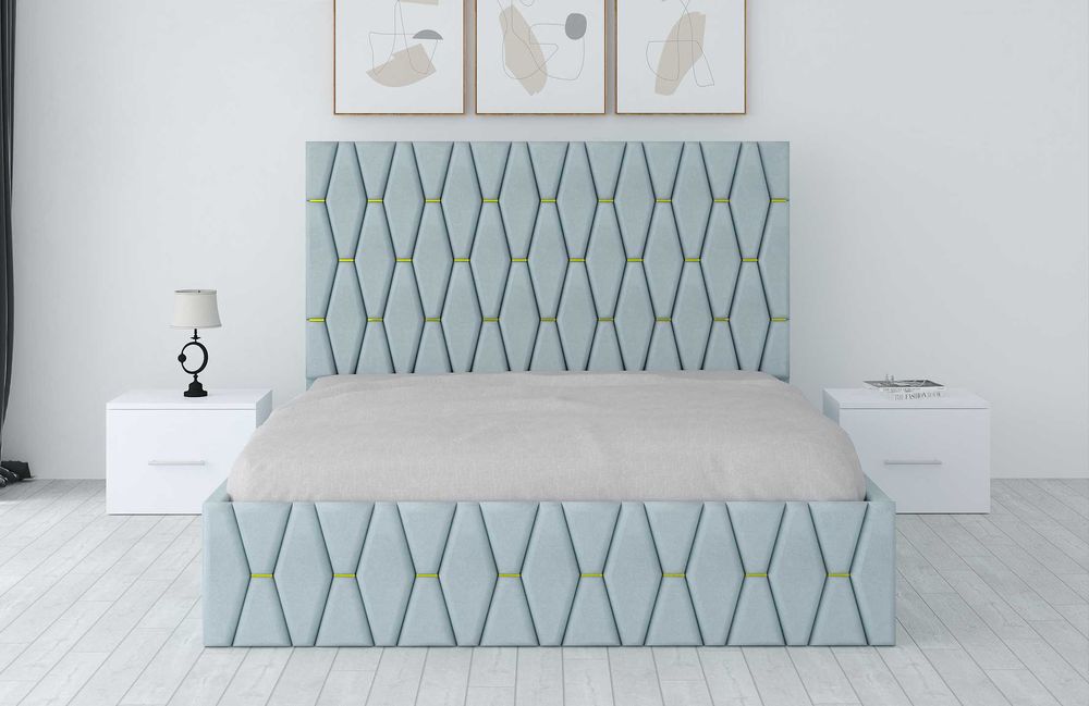 Paturi Dormitoare Tapitate Gri Maro Verde Alb Negru Turcoaz Bej W9