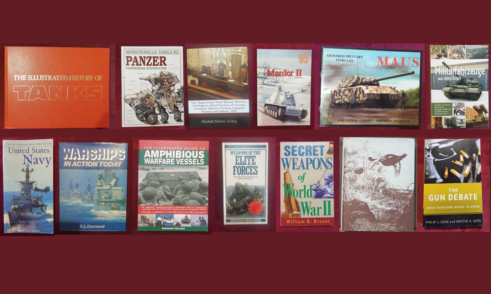 Танкове, флот, бойни машини, оръжия - 13 книги