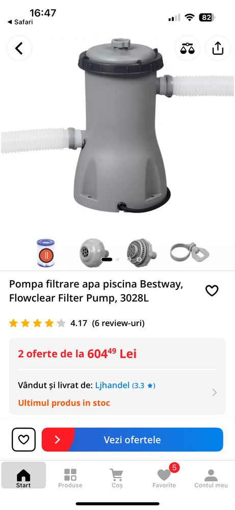 Pompa piscina debit mare ! !